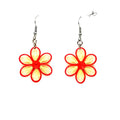 #107 R - Red and White Flower