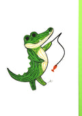 #222 - Fishing Crocodile / Alligator