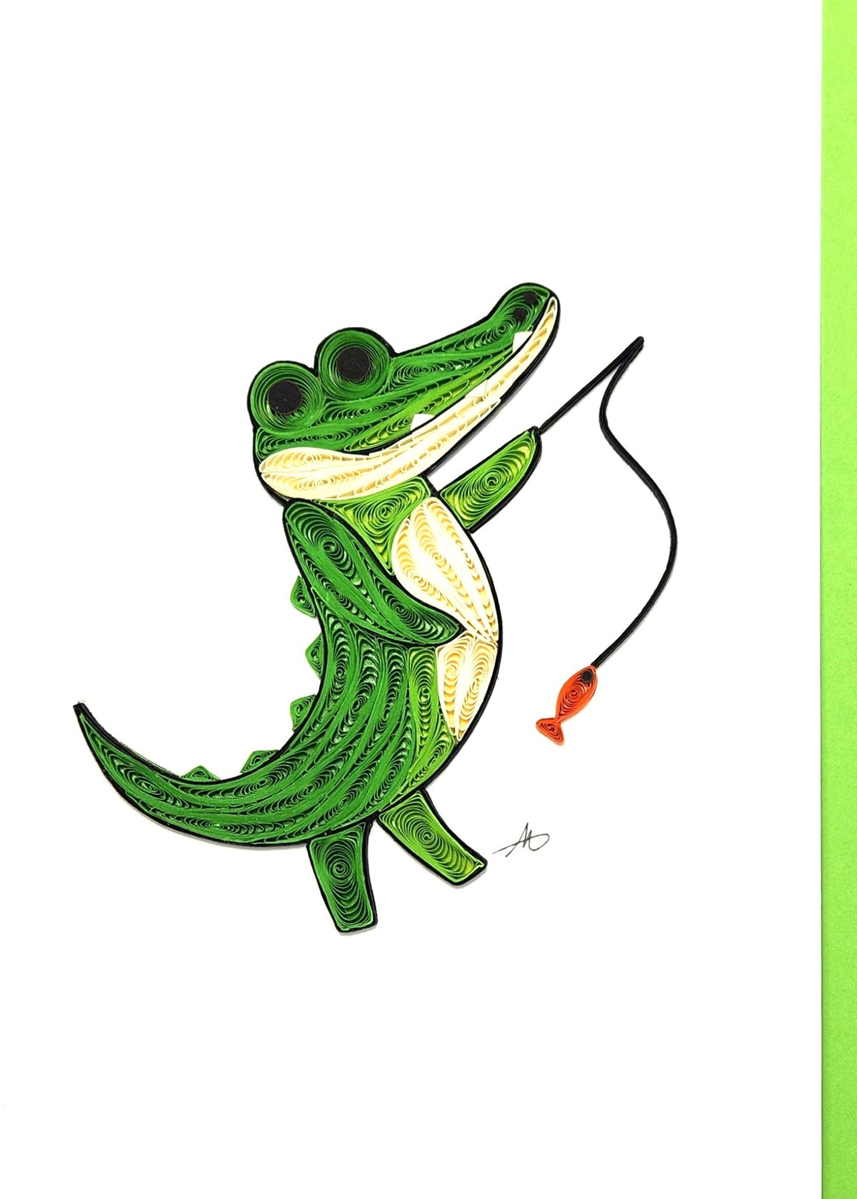 #222 - Fishing Crocodile / Alligator