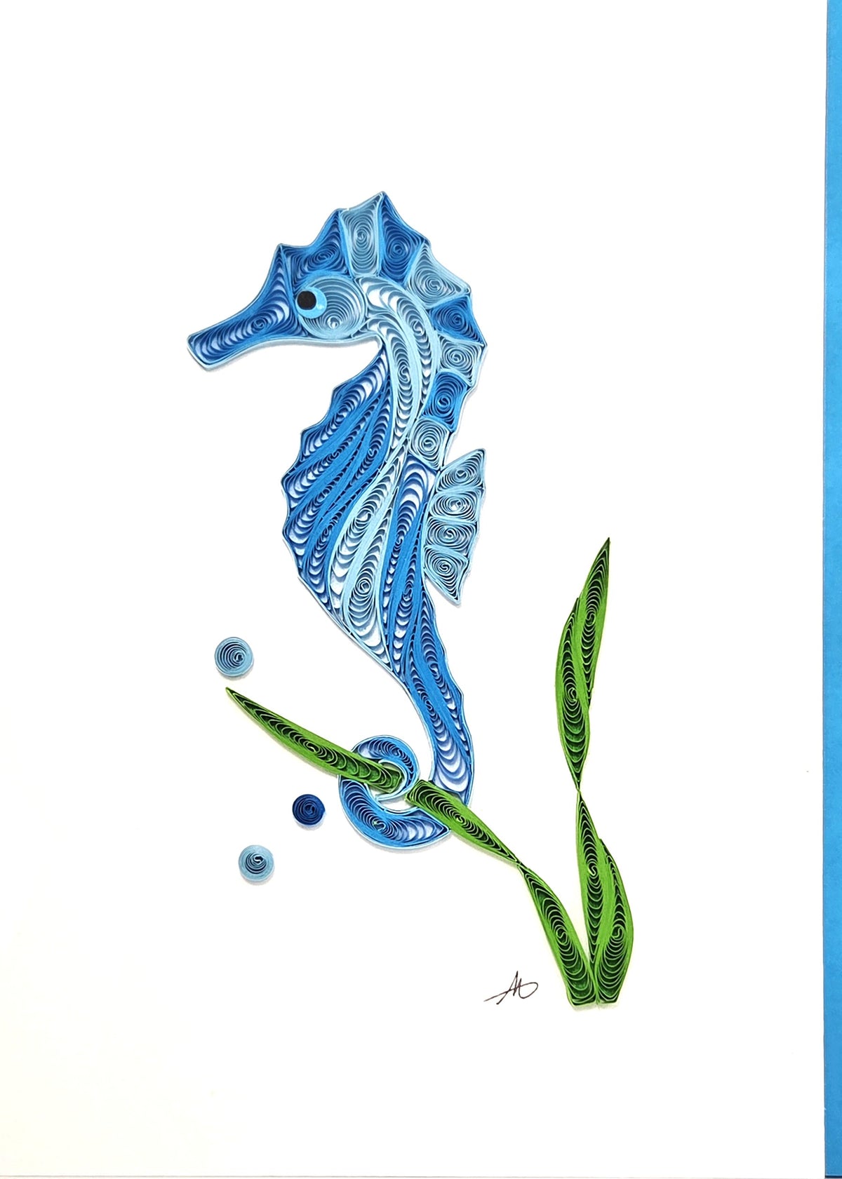 #252 B - Blue Seahorse