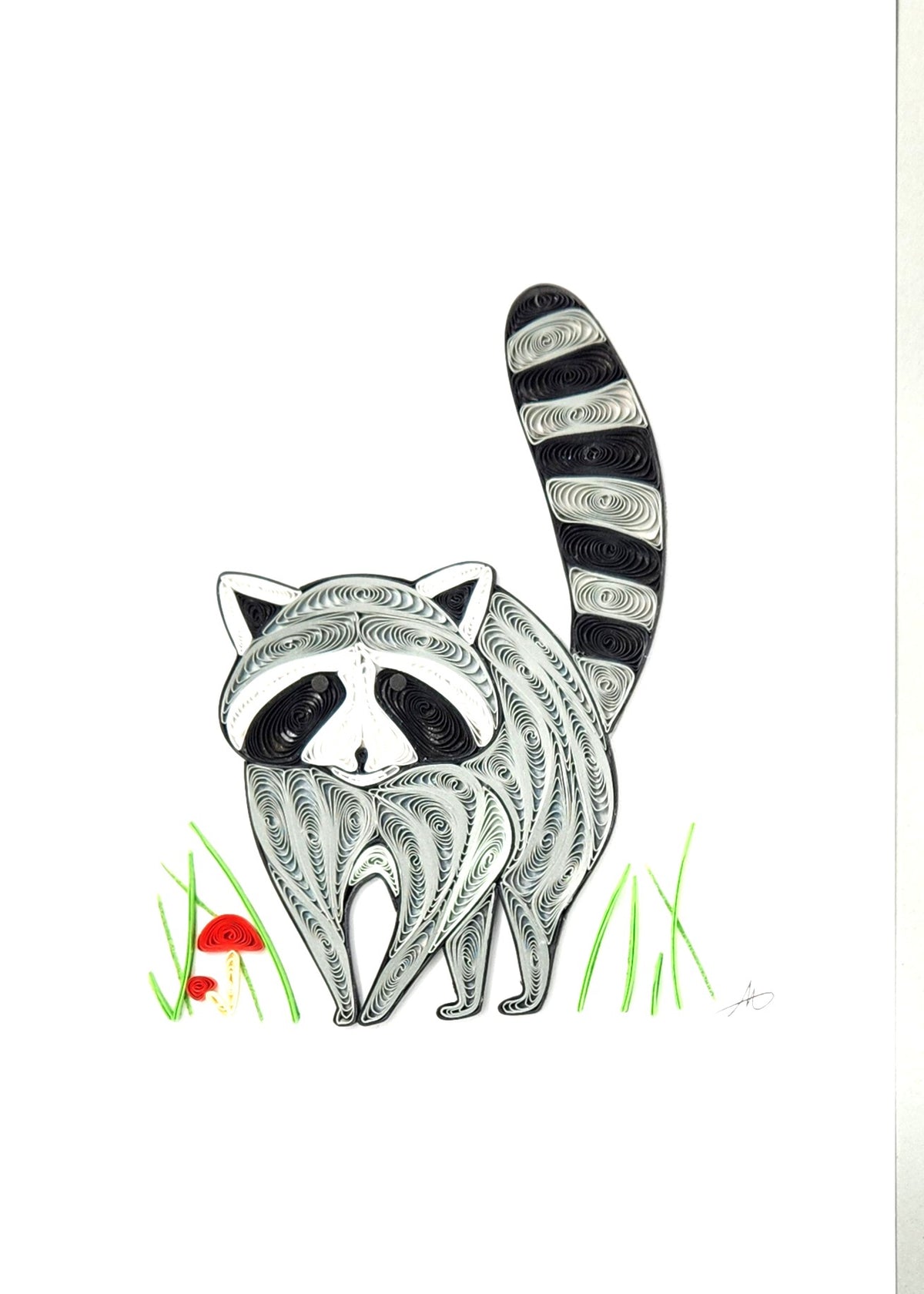 #293 - Racoon w/Mushroom