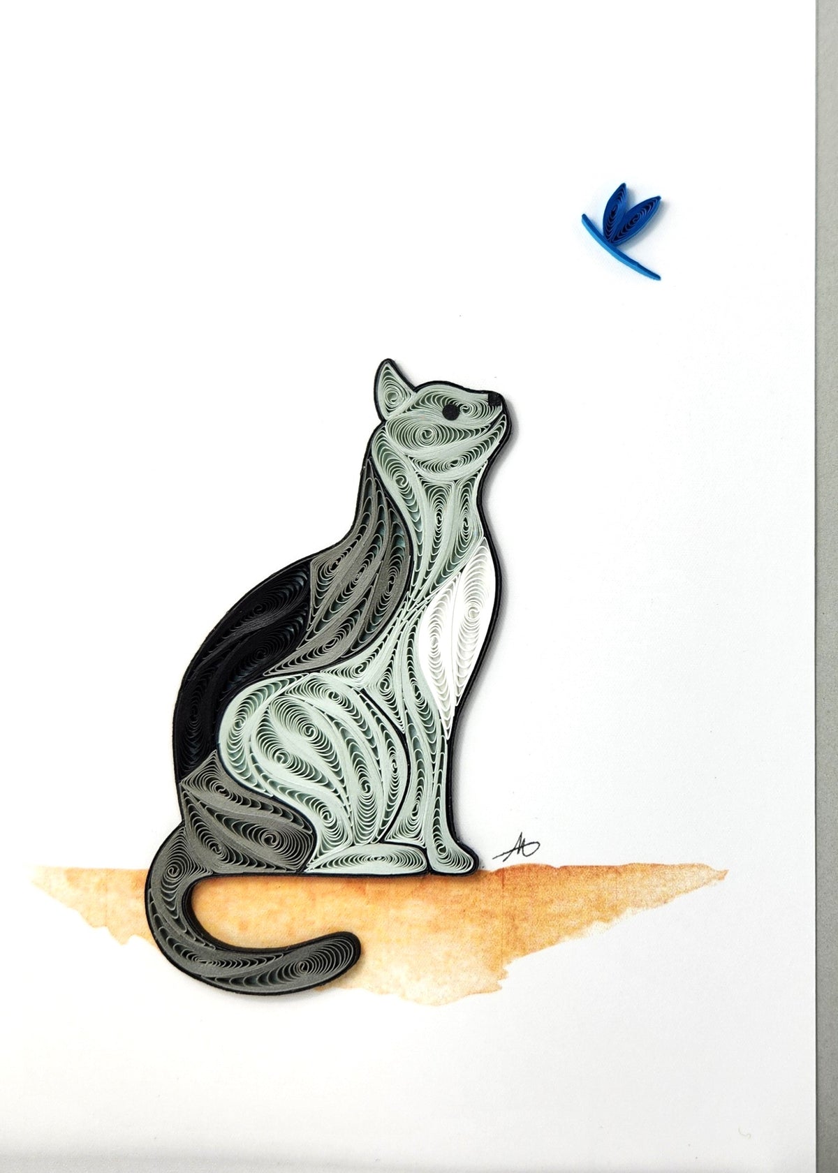 #294 - Cat with Dragonfly