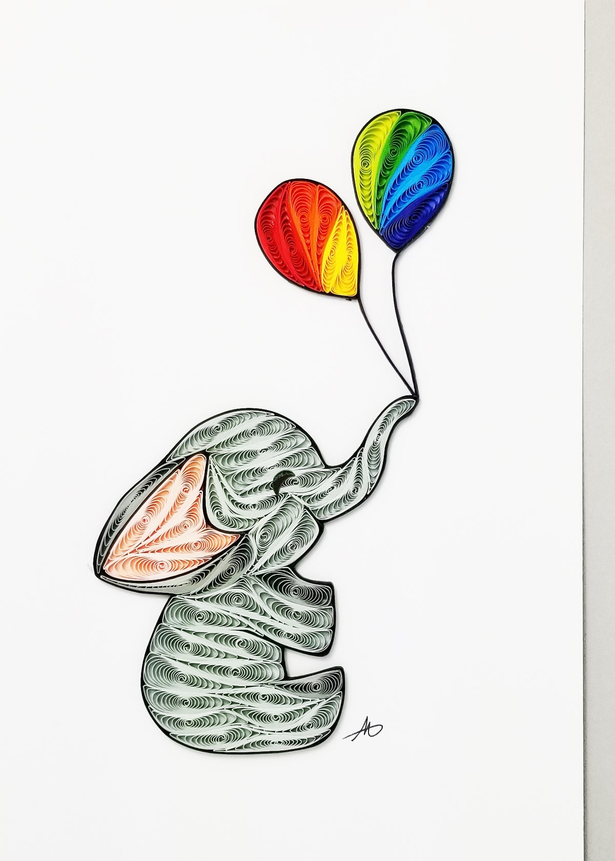 #405 - Baby Elephant w/ Balloons