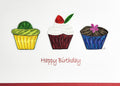 #503 - Happy Birthday 3 Cup Cakes