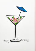 #512 F - Happy Birthday Matini