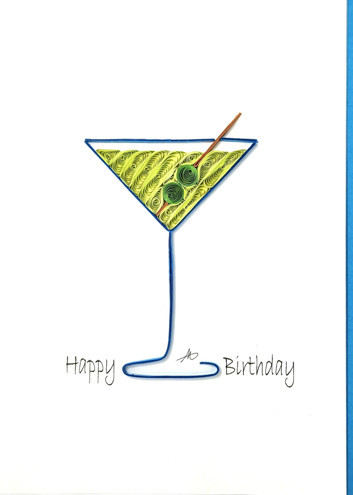 #512 OL - "Happy Birthday" Martini