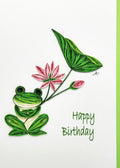 #513 - Happy Birthday Frog w/ Lotus