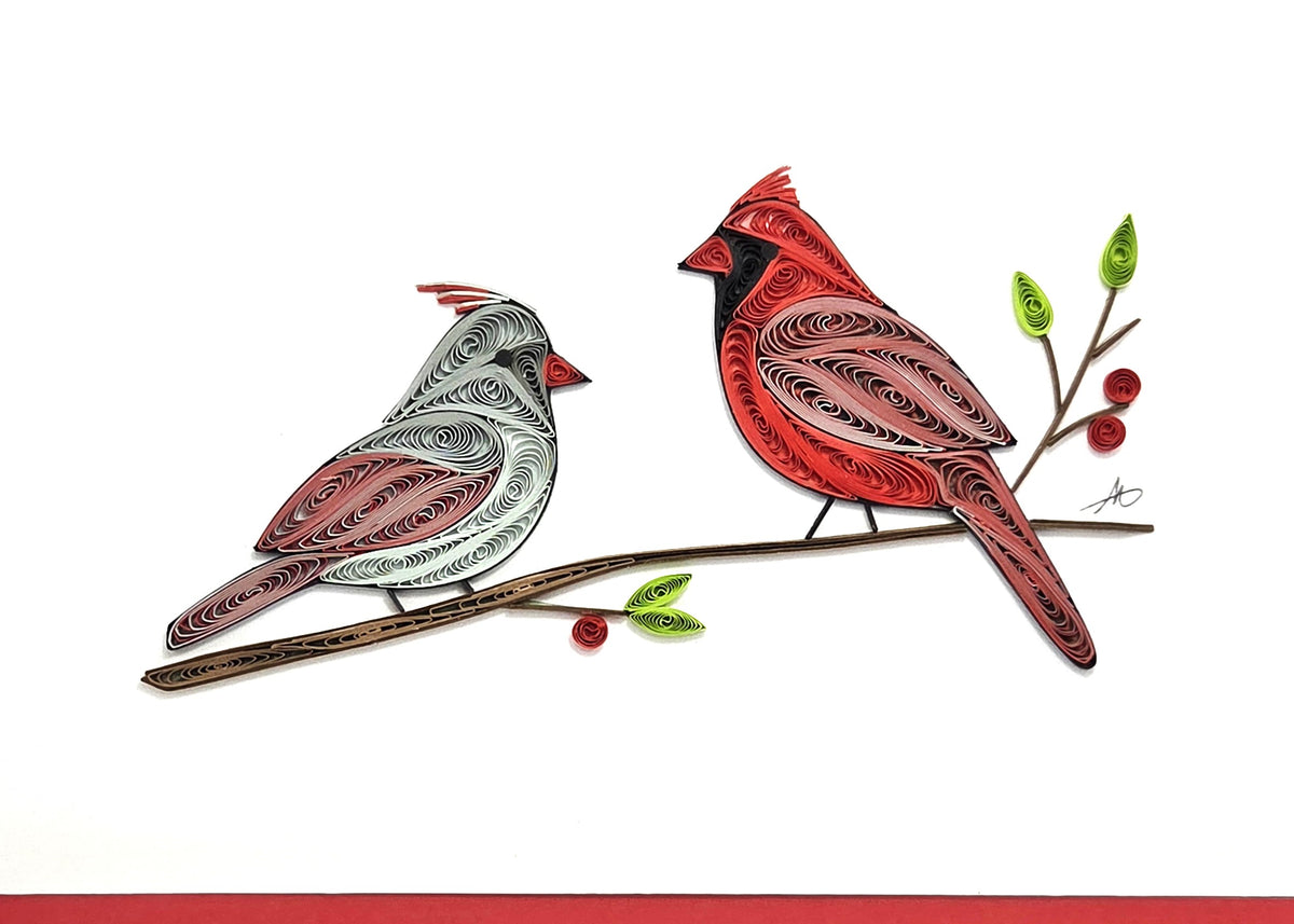 #615 H - Cardinal Couple