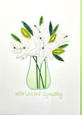 #707 - Sympathy Flowers Vase