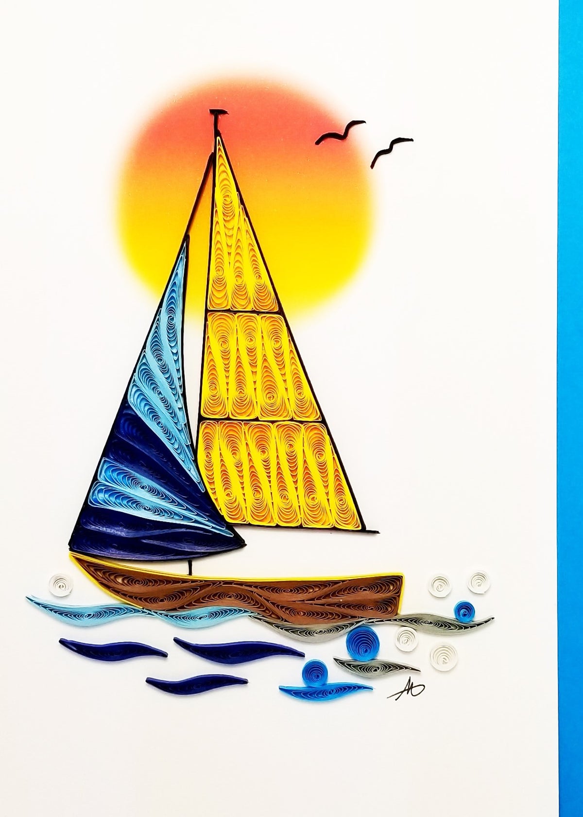 #727 - Sailboat in sunset