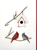 #809 - Winter Cardinal Couple