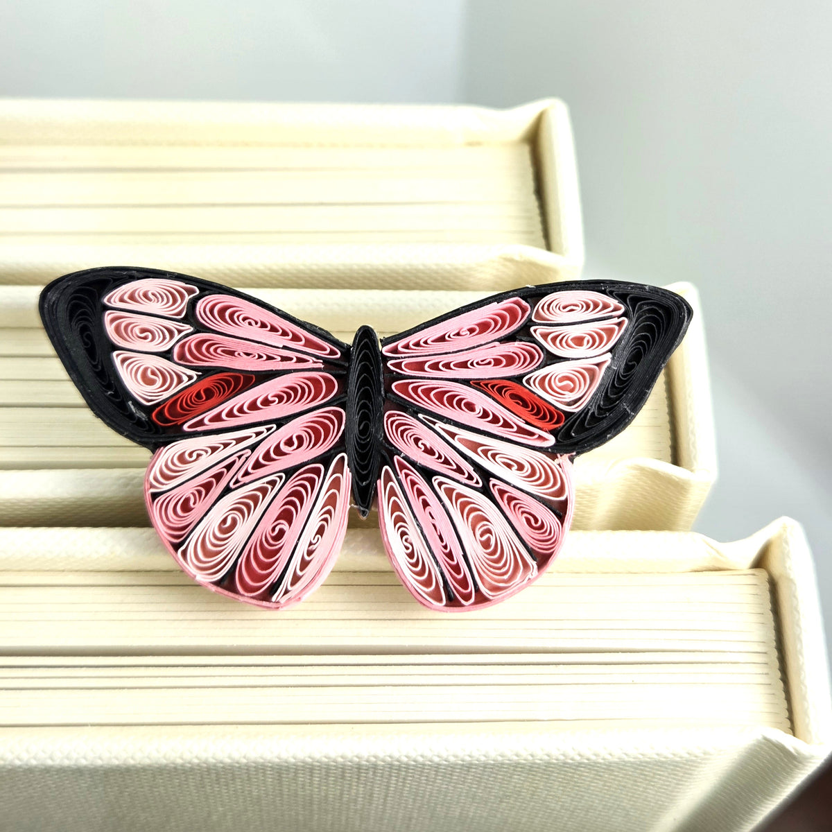 #907-Pink Butterfly Bookmark