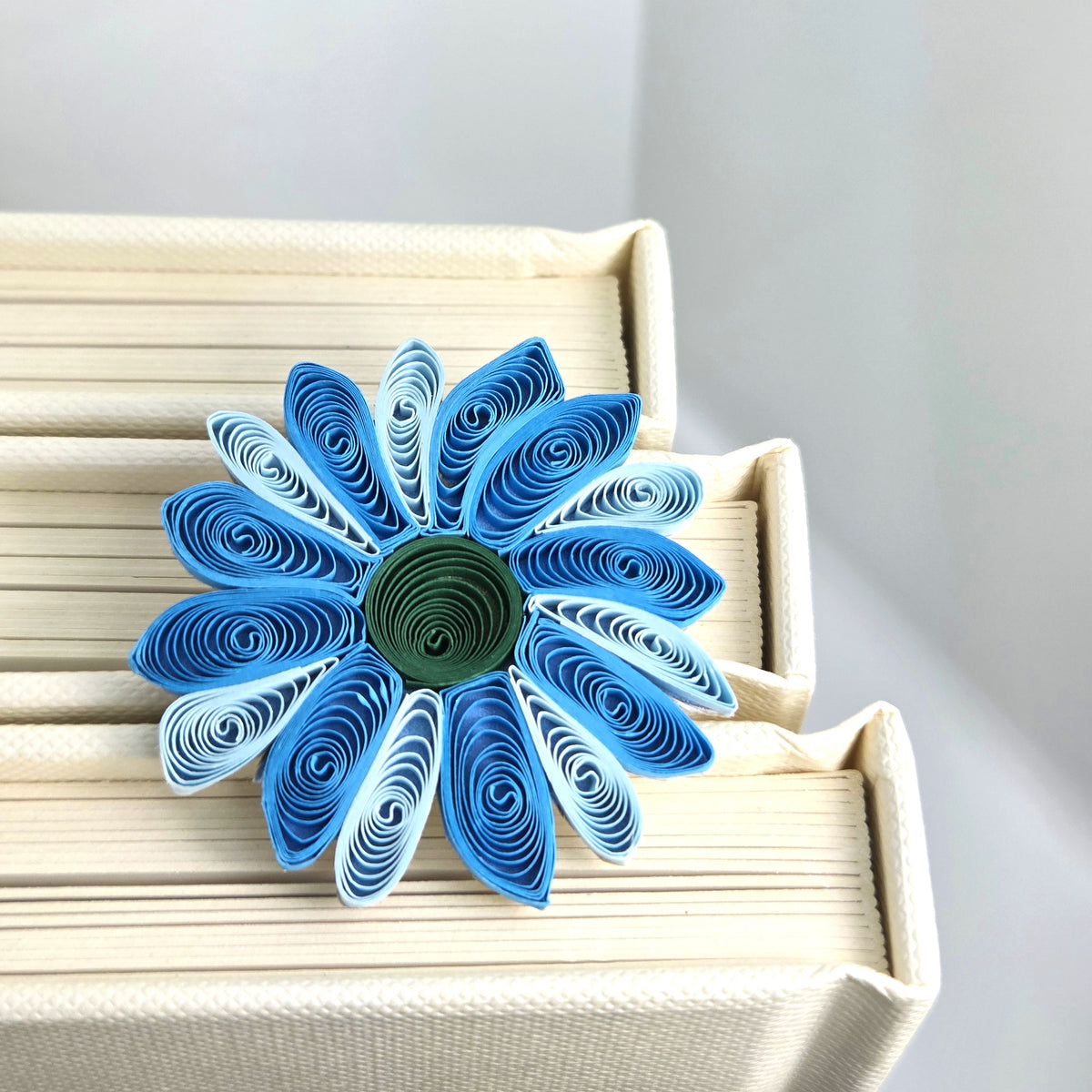 #912-Blue Flower Bookmark